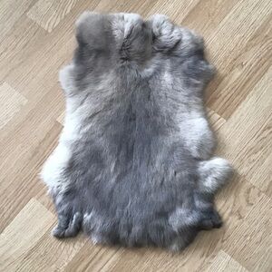 Gray rabbit pelt